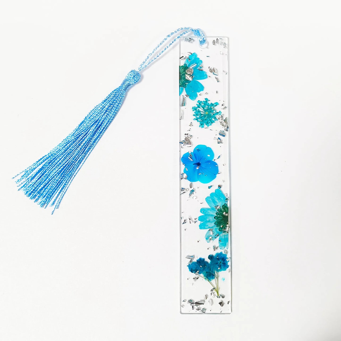 Pressed Flower Resin Tassel Bookmarks