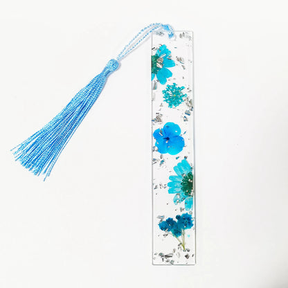 Pressed Flower Resin Tassel Bookmarks