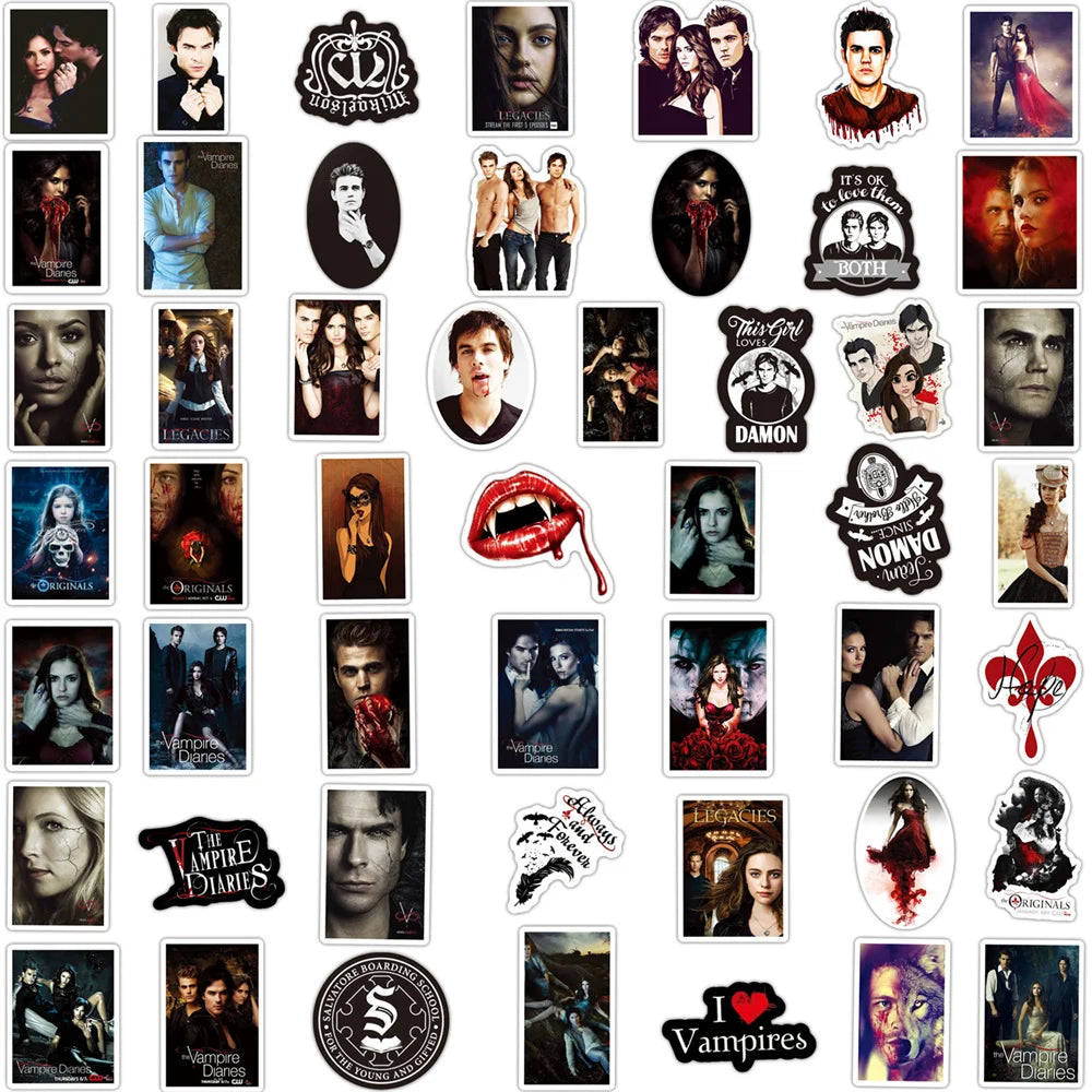 50pcs The Vampire Diaries Stickers