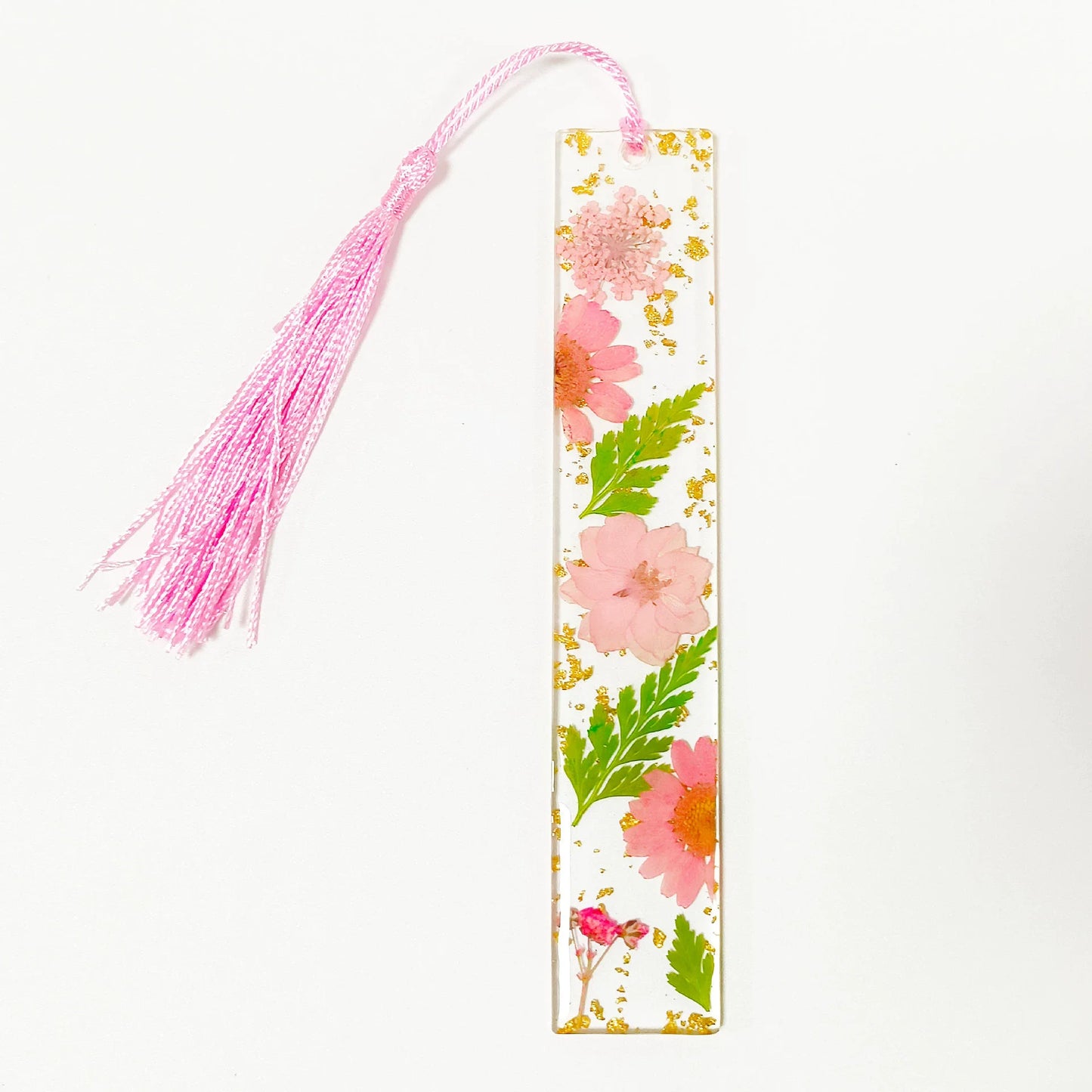 Pressed Flower Resin Tassel Bookmarks