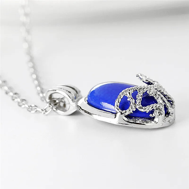 The Vampire Diaries Vintage Katherine's Lapis Lazuli Pendant Necklace