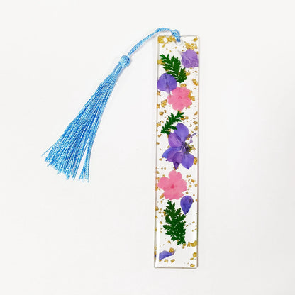 Pressed Flower Resin Tassel Bookmarks