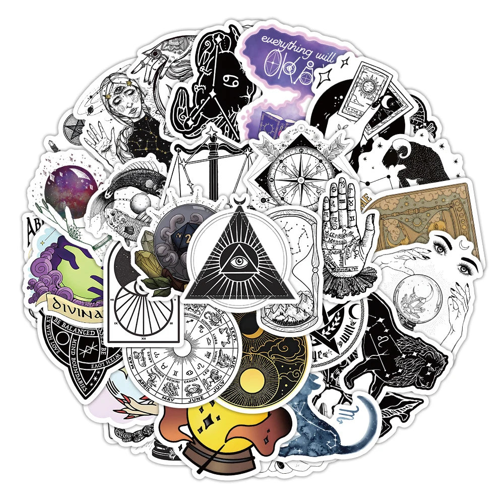 10, 30 or 52pcs Zodiac Academy Stickers