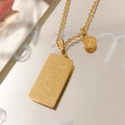 Zodiac Academy Geometric Zodiac Sign Necklaces