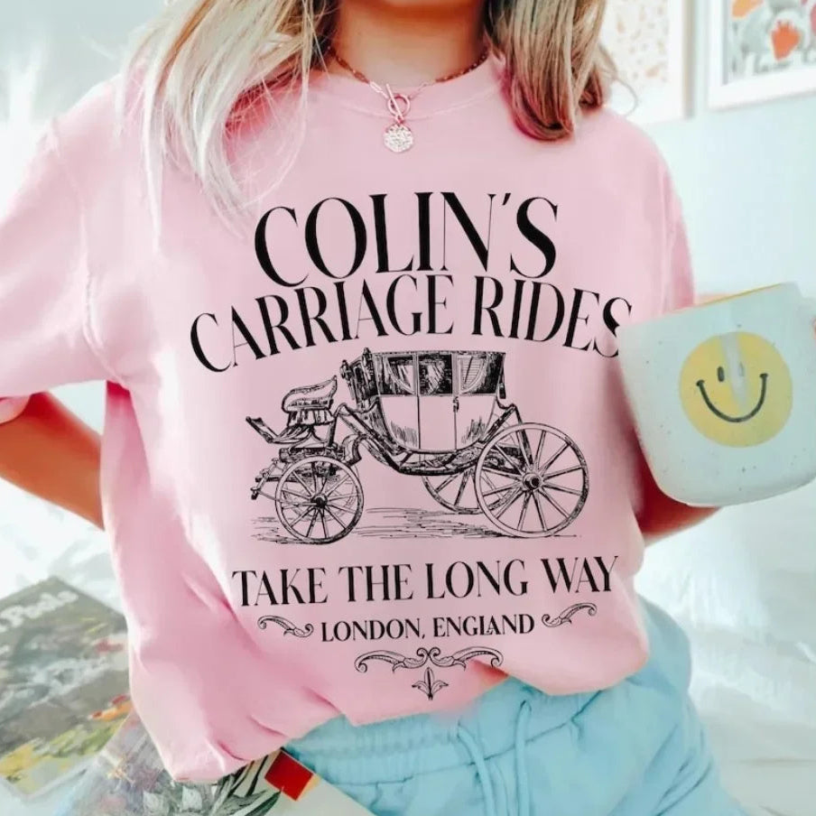 Bridgerton Colin's Carriage Rides Short Sleeve Top