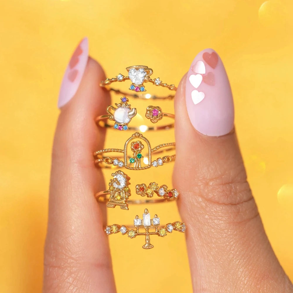 Disney Princess Beauty and the Beast Rings