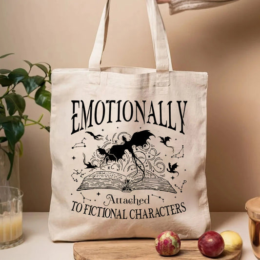 Fourth Wing Emotionally Attached Tote Bag