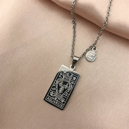 Zodiac Academy Geometric Zodiac Sign Necklaces