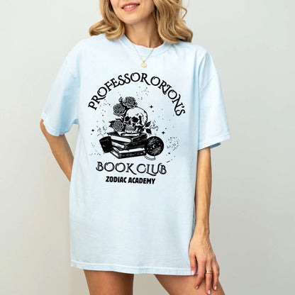 Zodiac Academy Professor Orion's Book Club Short Sleeve Top