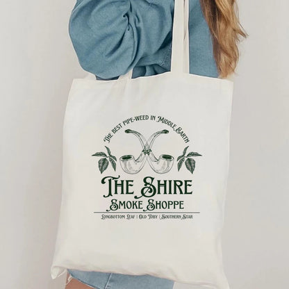 The Lord of the Rings The Shire Smoke Shoppe Tote Bag