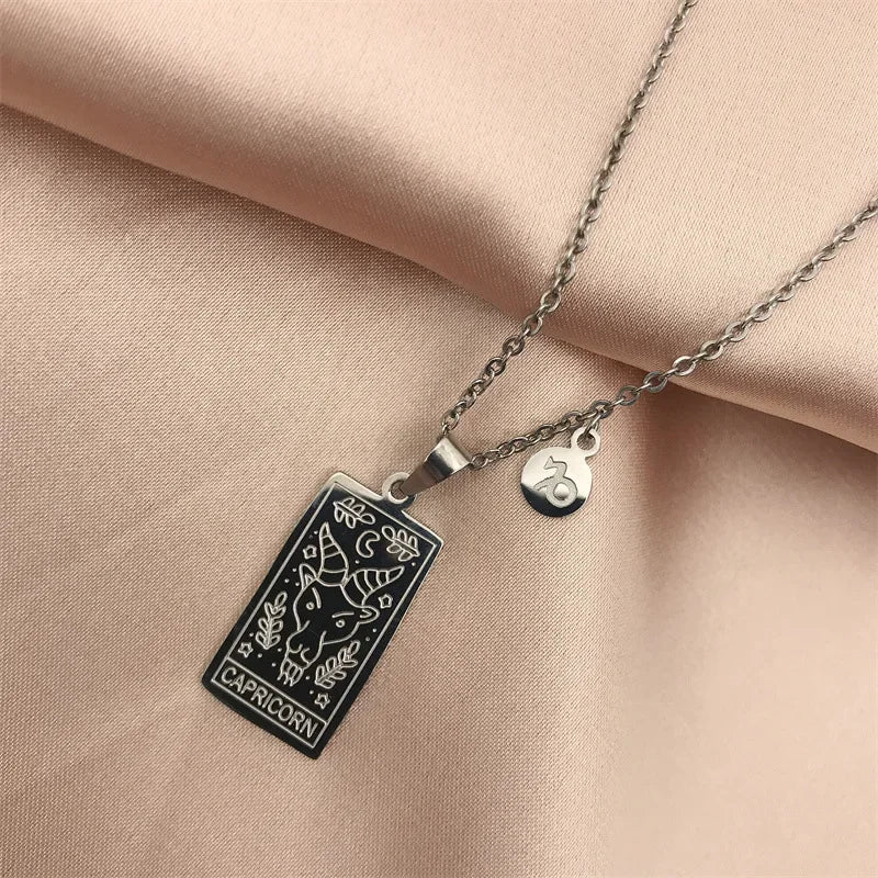 Zodiac Academy Geometric Zodiac Sign Necklaces