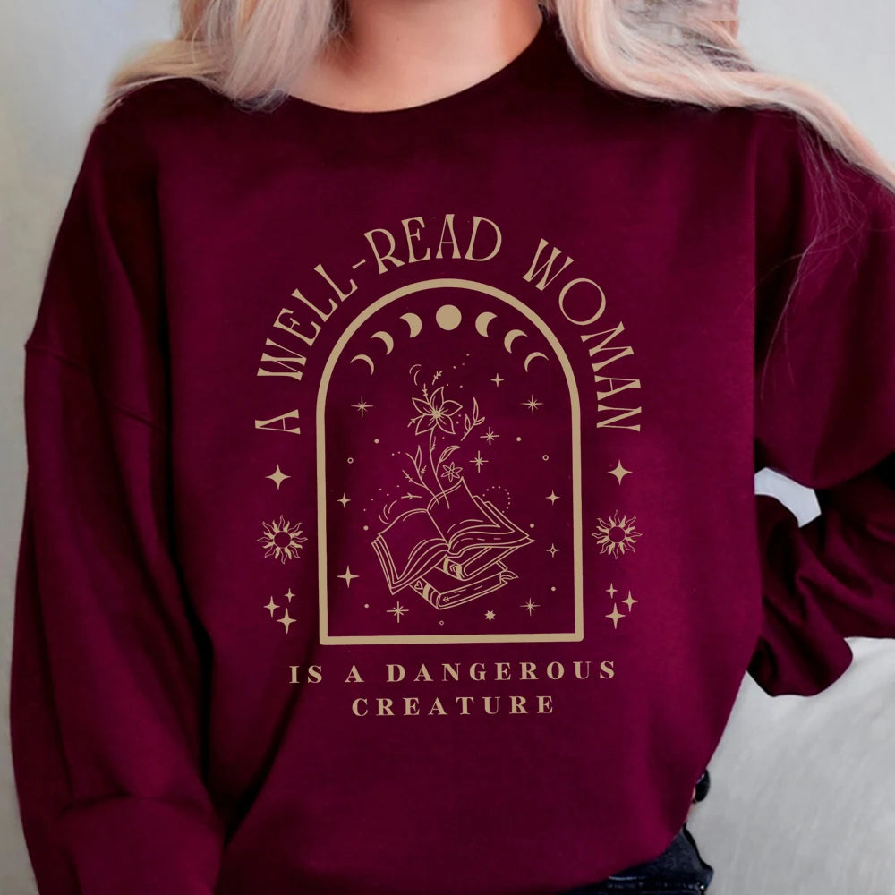 A Well-Read Woman Is A Dangerous Creature Sweatshirt