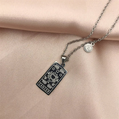 Zodiac Academy Geometric Zodiac Sign Necklaces