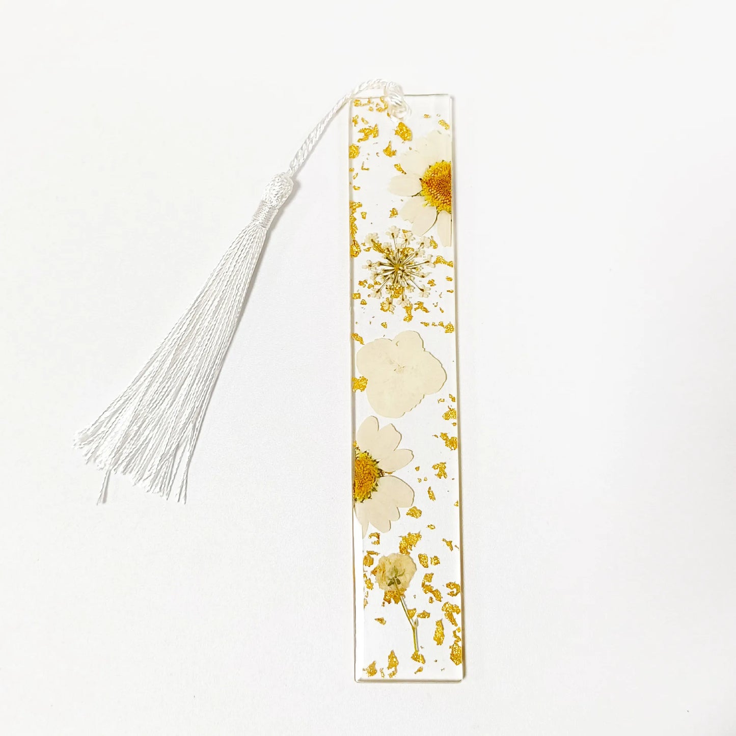 Pressed Flower Resin Tassel Bookmarks