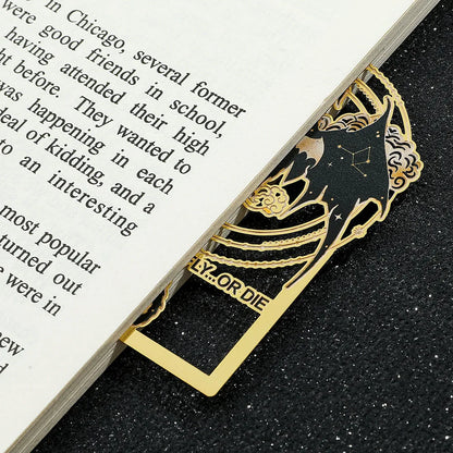 Fourth Wing Fly or Die Metal Bookmark