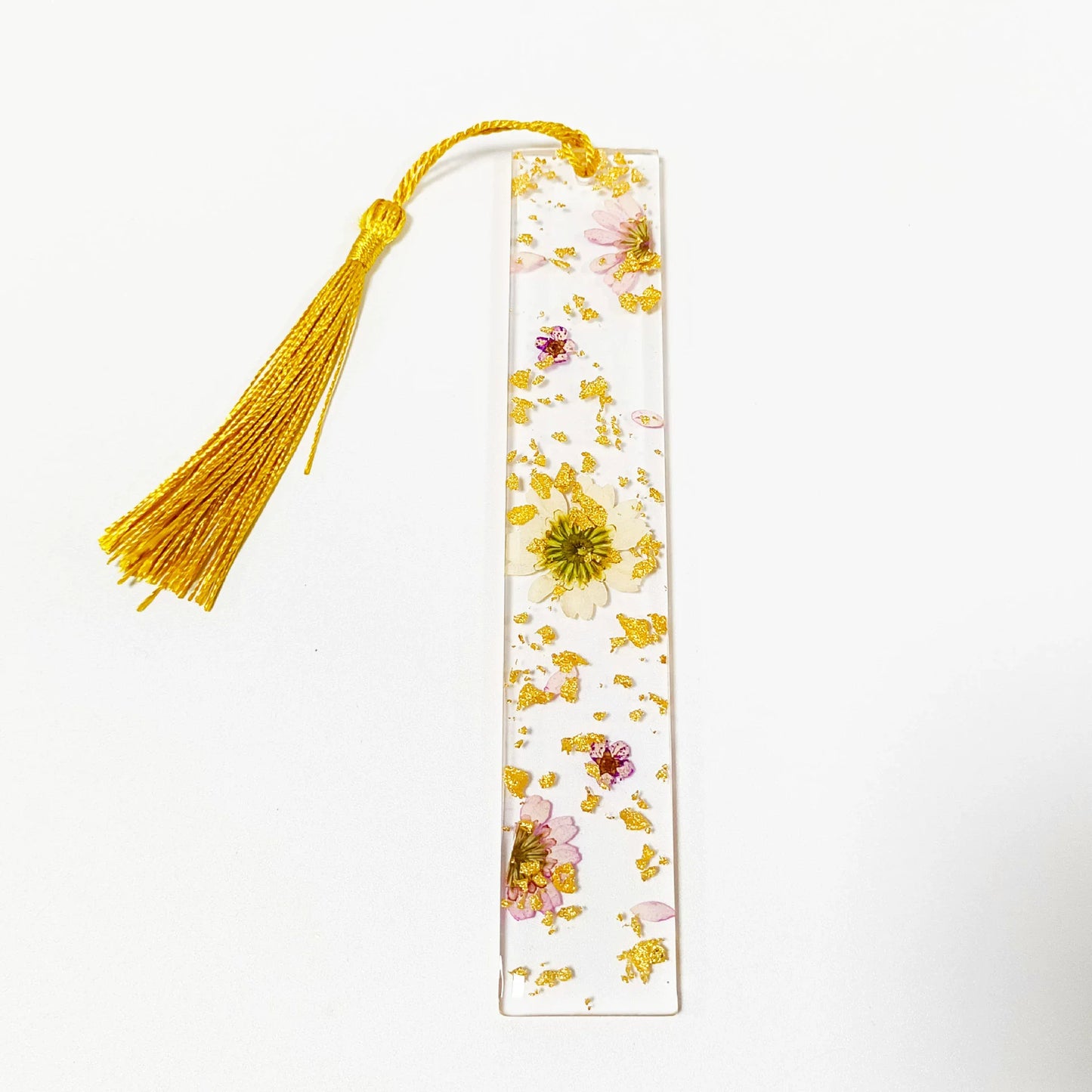 Pressed Flower Resin Tassel Bookmarks