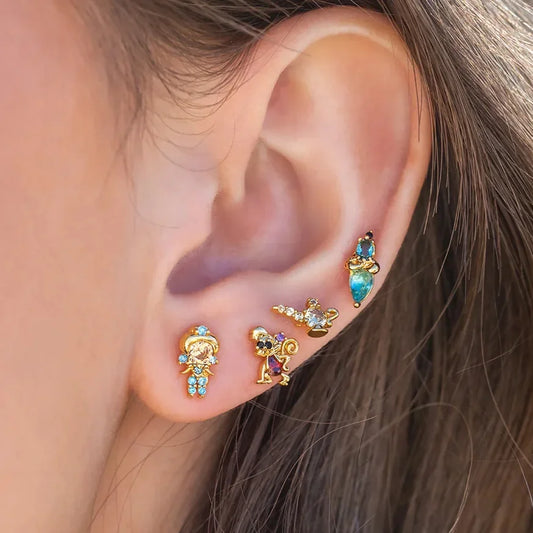 Disney Princess Jasmine 4pcs Earrings