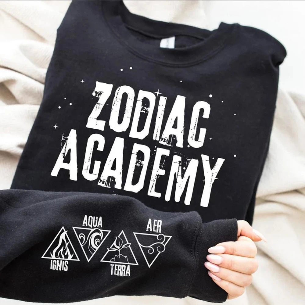 Zodiac Academy Ignis Aqua Terra Aer Sweatshirt