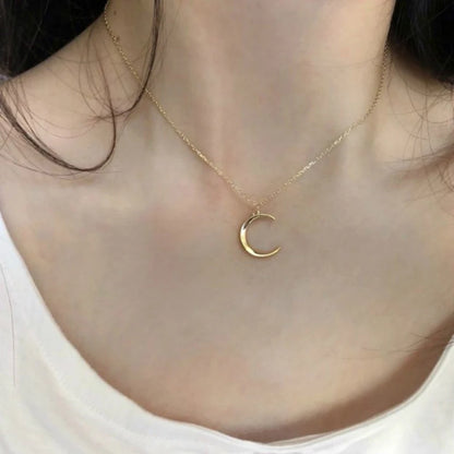 Crescent City Crescent Moon Clavicle Chain Necklace