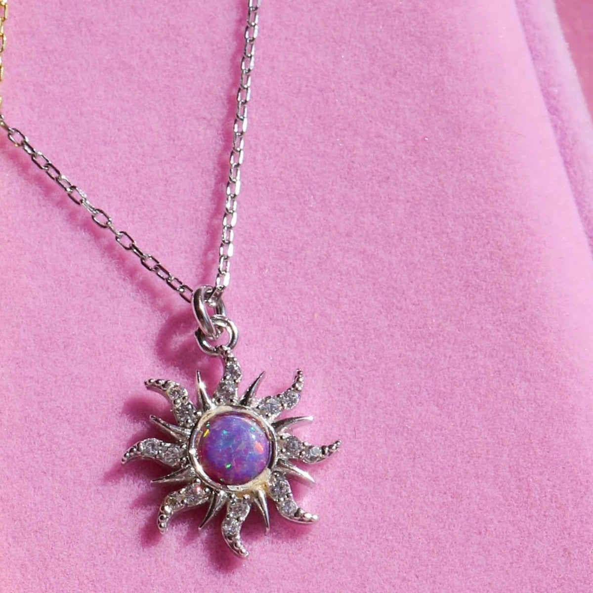 Disney Princess Rapunzel Tangled Sun Opal Necklace