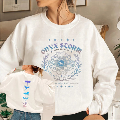 Fourth Wing Onyx Storm Brave The Dark Sweatshirt