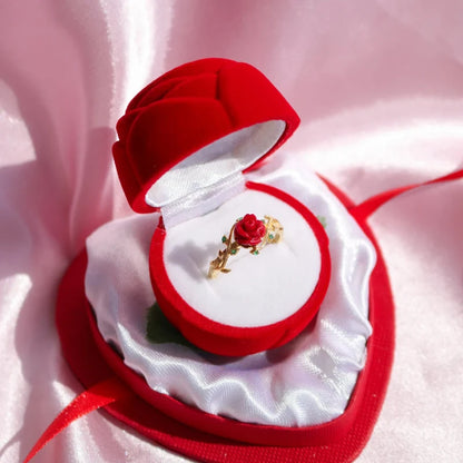 Disney Princess Beauty and the Beast Rose Flower Ring