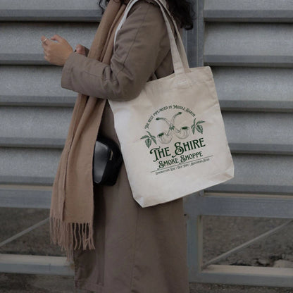 The Lord of the Rings The Shire Smoke Shoppe Tote Bag