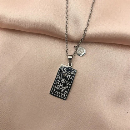 Zodiac Academy Geometric Zodiac Sign Necklaces