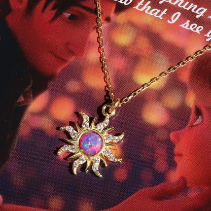 Disney Princess Rapunzel Tangled Sun Opal Necklace