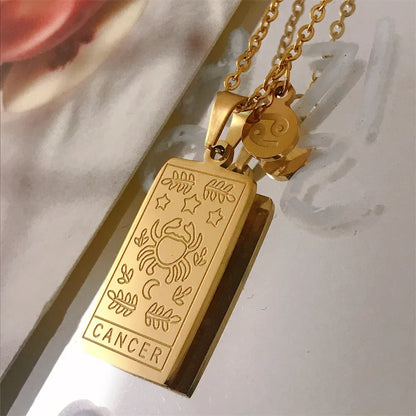 Zodiac Academy Geometric Zodiac Sign Necklaces