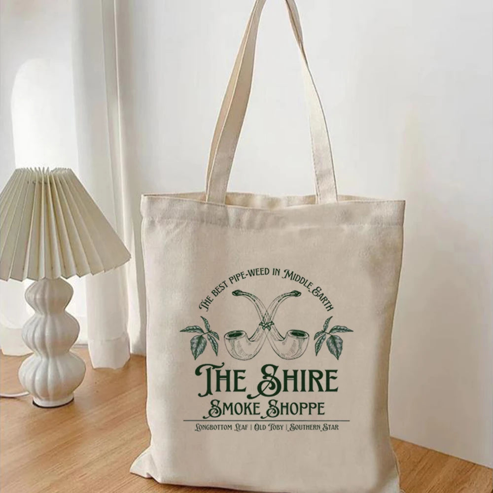 The Lord of the Rings The Shire Smoke Shoppe Tote Bag