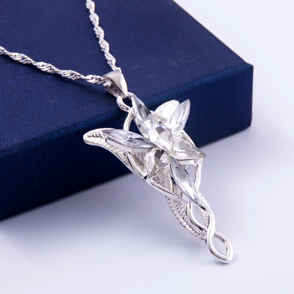 The Lord of the Rings Elf Princess Arwen's Evenstar Necklace