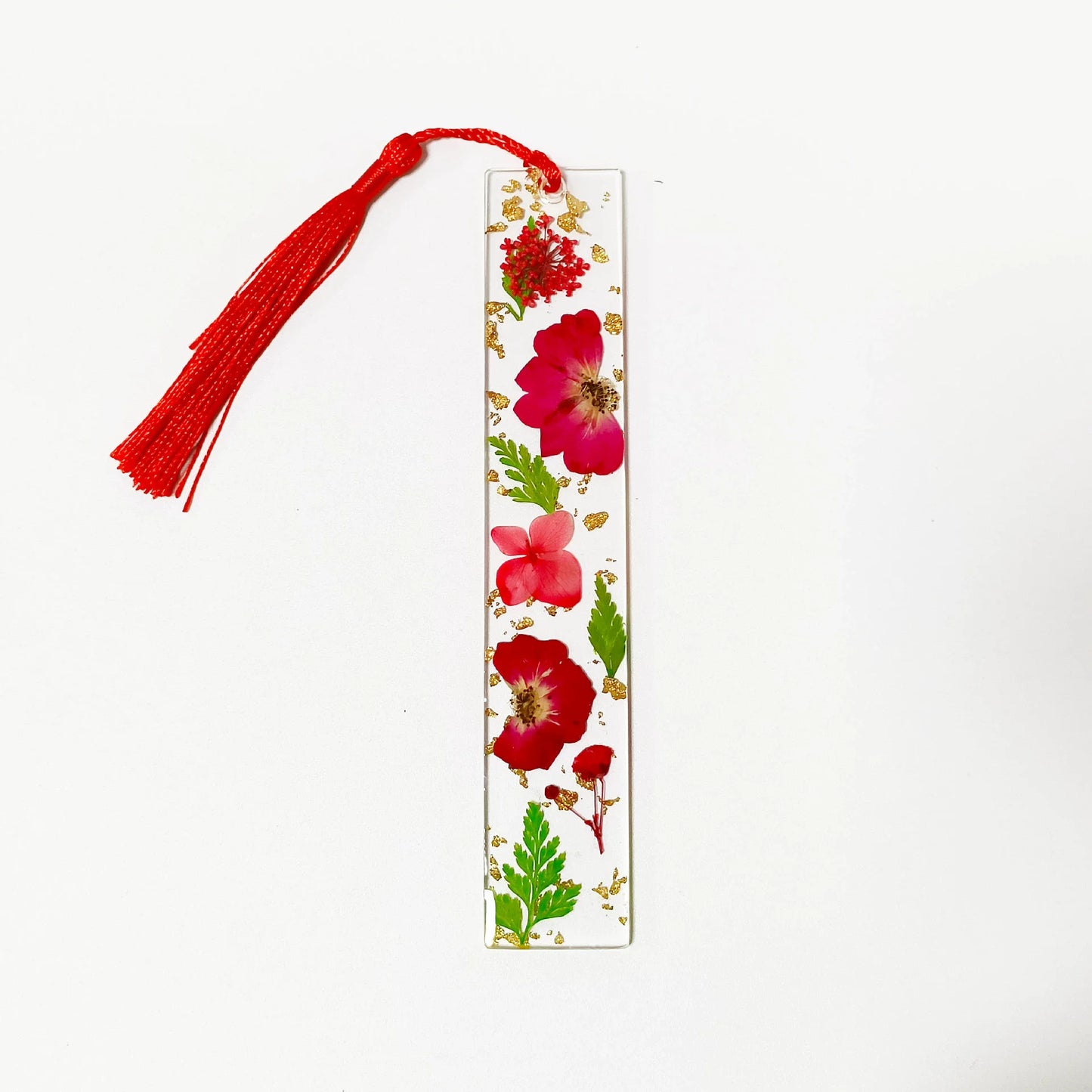 Pressed Flower Resin Tassel Bookmarks