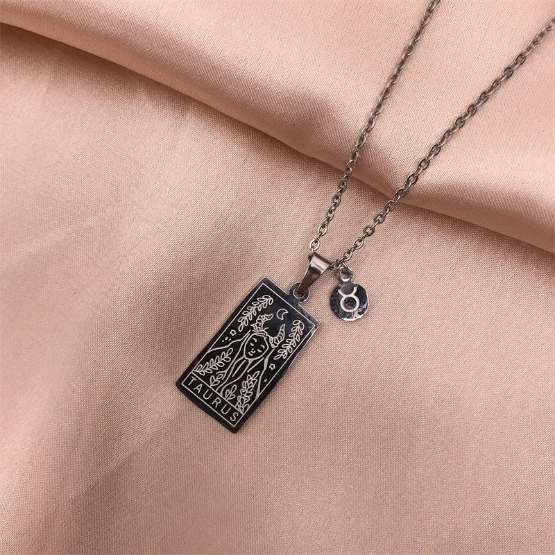 Zodiac Academy Geometric Zodiac Sign Necklaces