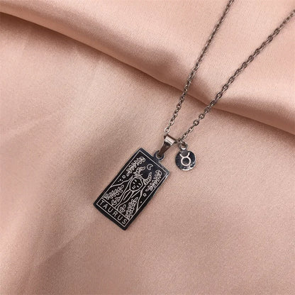 Zodiac Academy Geometric Zodiac Sign Necklaces